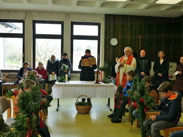 Palmsontag in St. Crescentius - Beginn der Heiligen Woche (Foto: Karl-Franz Thiede)